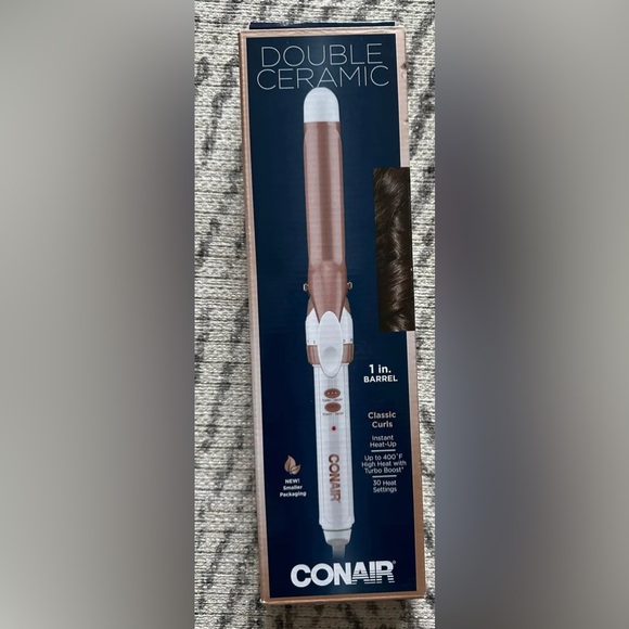 Brand new Conair CD701GNC Double Ceramic 1" Curling Iron - Picture 3 of 3